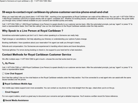 desk/26-ways-to-contact-a-live-person-at-royal caribbean-customer-service-phone-email-and-chat screenshot