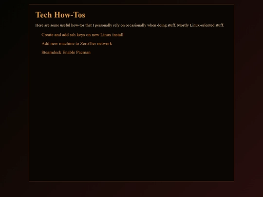 howtos screenshot