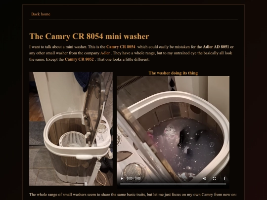 reviews/washer screenshot