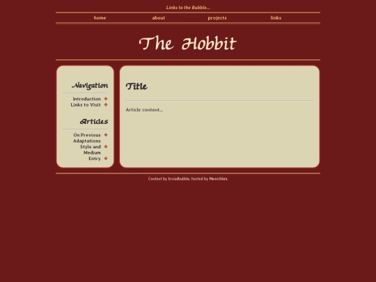 projects/hobbit/hobbit-template screenshot