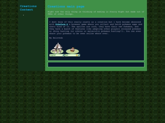 Creations screenshot