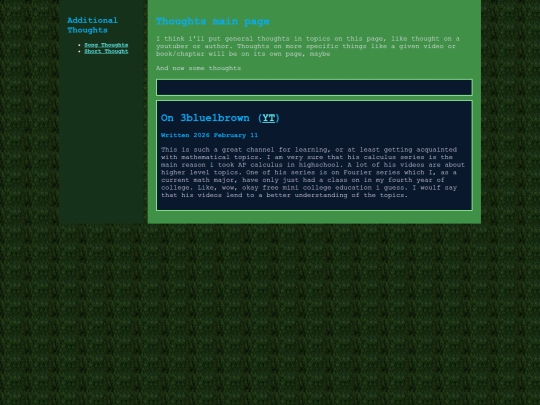 Thoughts screenshot