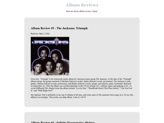 albums screenshot