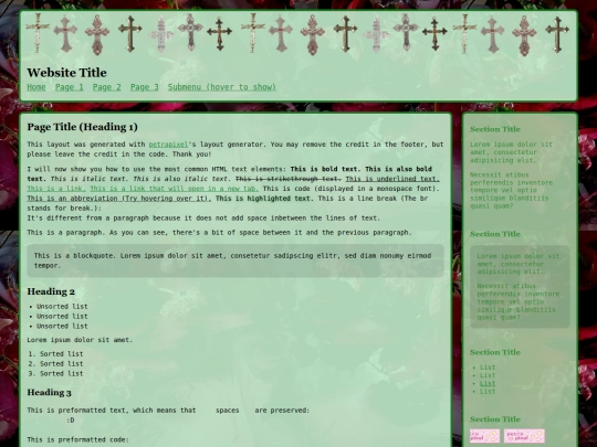 layout screenshot