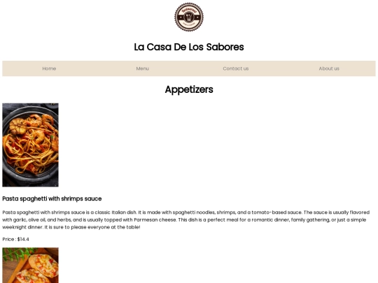 Appetizers screenshot