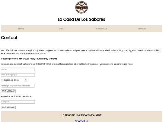 Contact screenshot