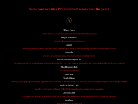 links screenshot