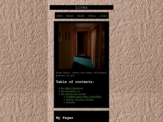 links screenshot