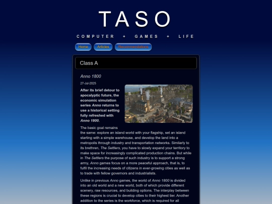 recommendations/class-a screenshot