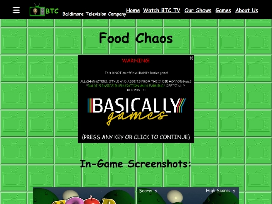 food-chaos screenshot