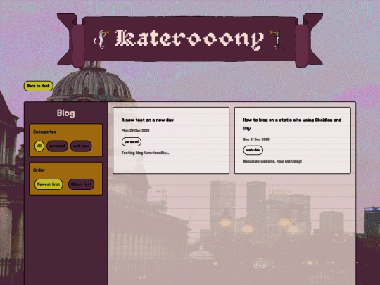 blog screenshot