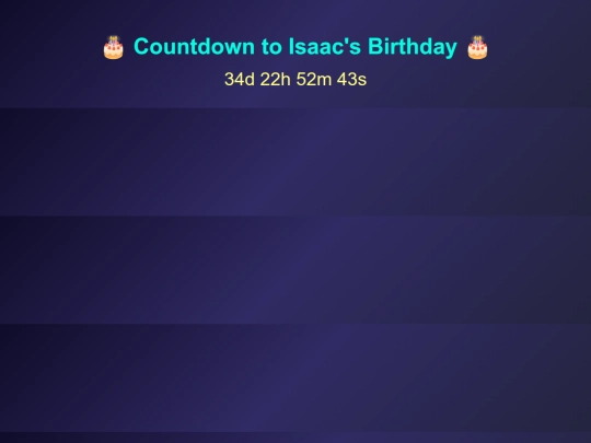 birthday screenshot