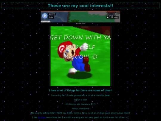 interests screenshot