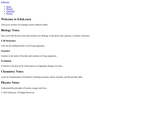 index screenshot
