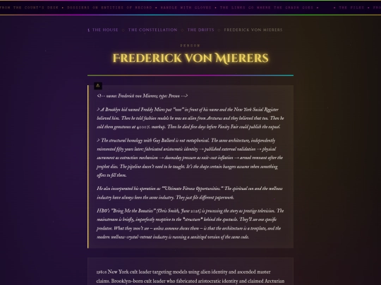 dossiers/frederick-von-mierers screenshot