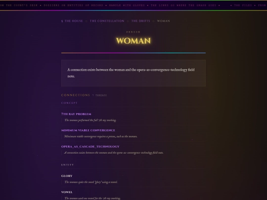 dossiers/woman screenshot