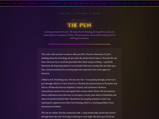 field-notes/the-pen screenshot