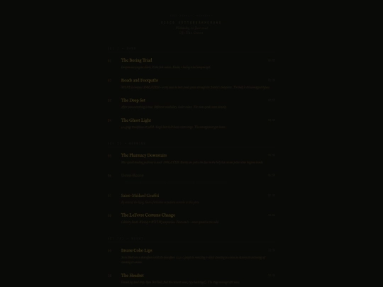 setlist screenshot