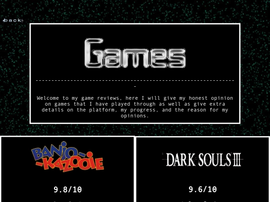 games screenshot