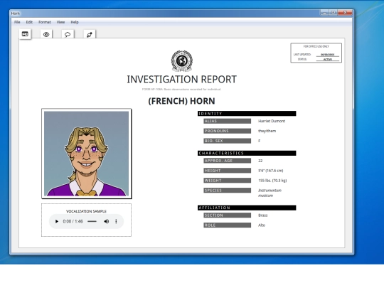 pages/characters/horn screenshot