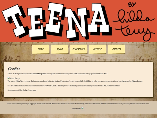 pages/credits screenshot