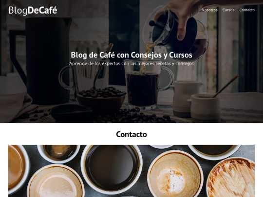 Cafeteria/contacto screenshot