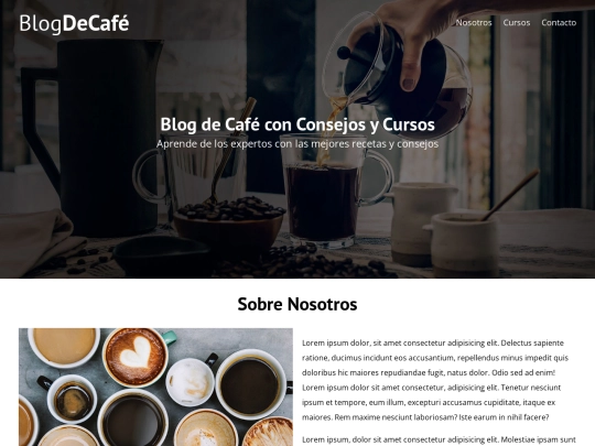 Cafeteria/nosotros screenshot