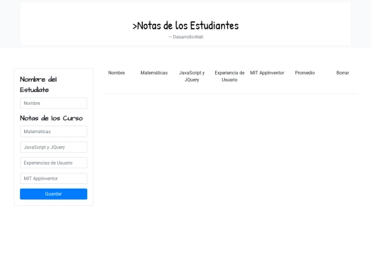 Javascript/html/evaluacion screenshot