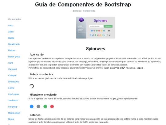 componentes/Spinners screenshot