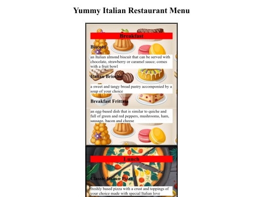Restaurant_Menu screenshot