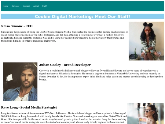 Staff_Page_Assignment screenshot