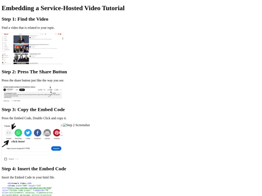 videoembedding screenshot