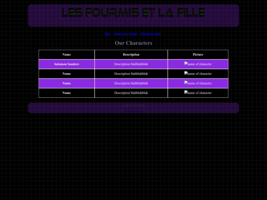 characters screenshot