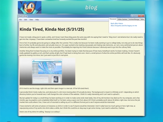 blog screenshot