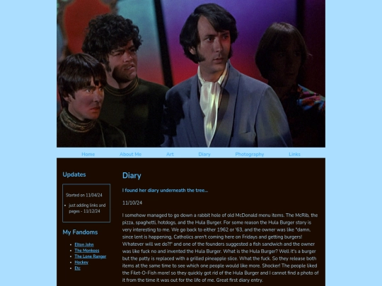 diary screenshot