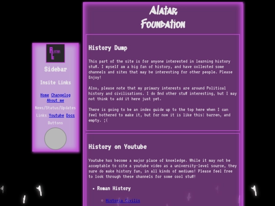 history_links screenshot
