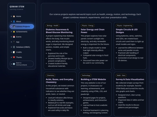 stem/projects screenshot