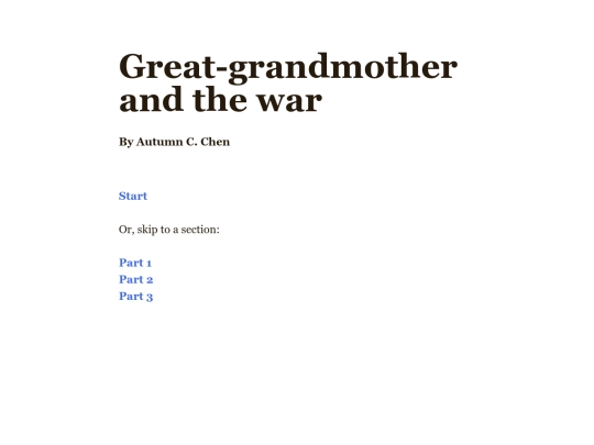 great-grandmother/Great-grandmother and the war screenshot