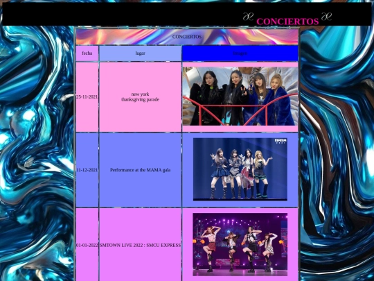 aespa/conciertos screenshot