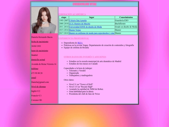 currculum screenshot