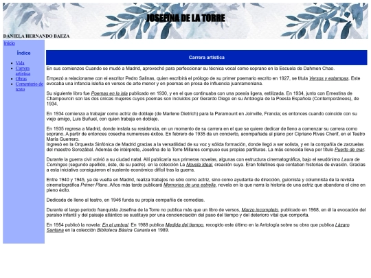 josefina de la torre/carrera2 screenshot
