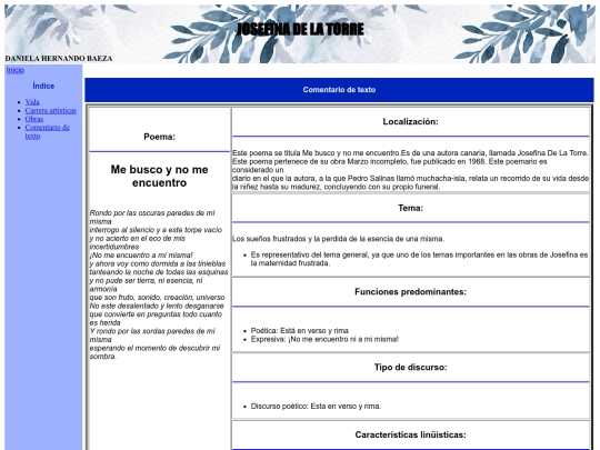 josefina de la torre/comentariodetexto screenshot