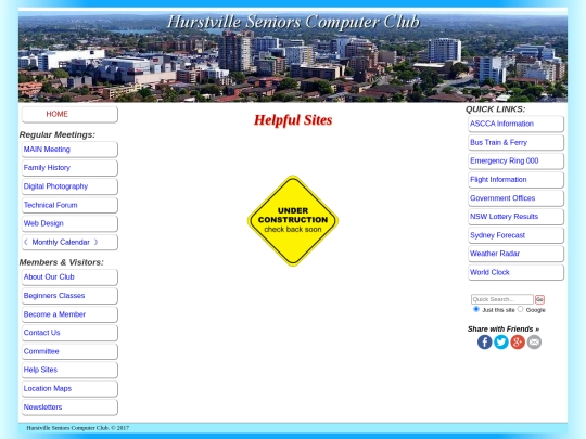 help-sites screenshot