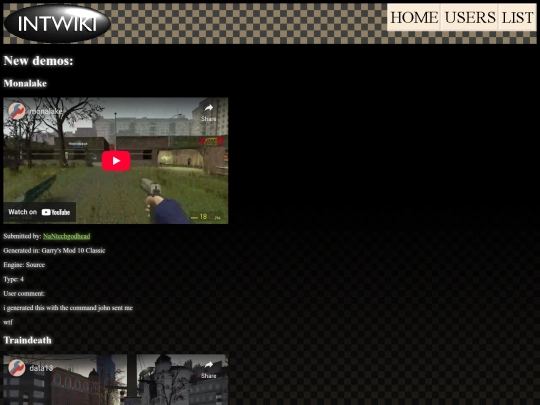 List screenshot