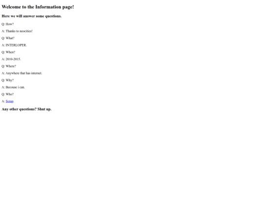 info screenshot