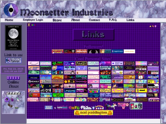 Links screenshot
