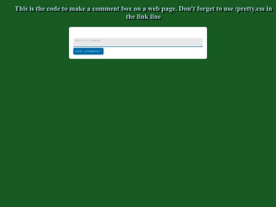 comment screenshot