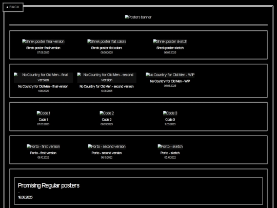 posters screenshot