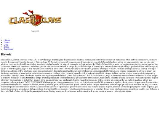 clashofclans/historia screenshot