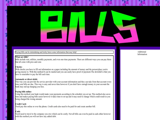 BillsPage/Bills screenshot